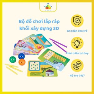 Bộ đồ chơi lắp ráp khối xây dựng 3D