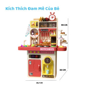 Bộ nhà bếp đa năng 100cm Bé Chơi Vui bộ đồ chơi nhập vai sáng tạo