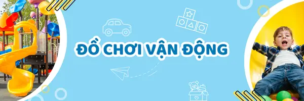 Banner danh mục đồ chơi bé chơi vui